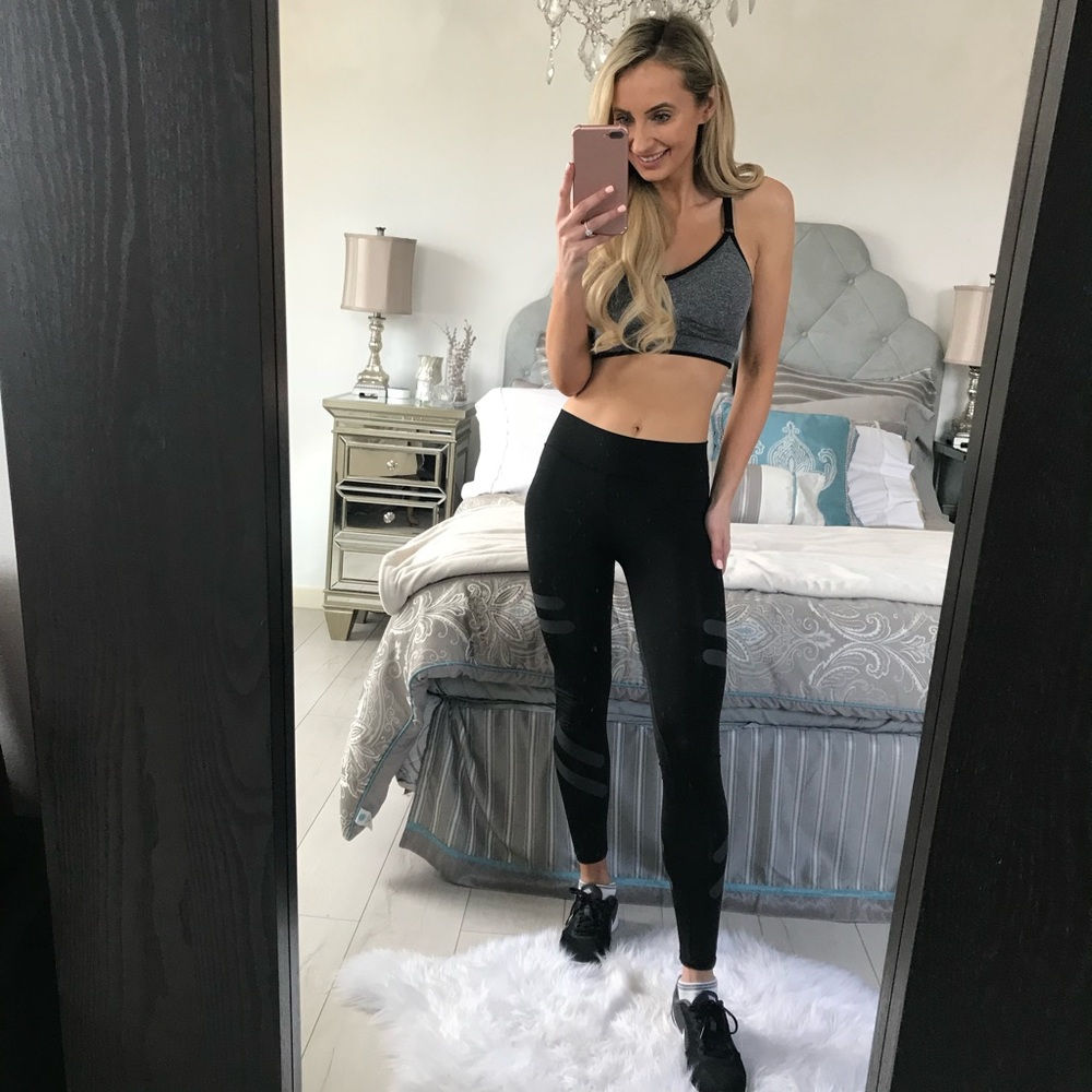 Black Workout Yoga Workout Leggings